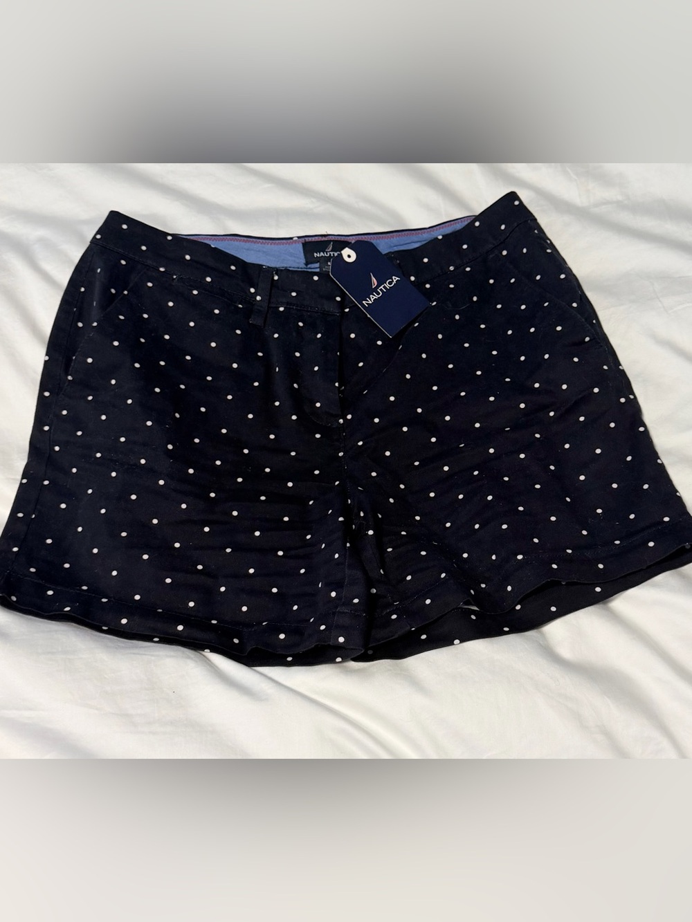 Nautica Navy Blue Polka Dot Women’s Shorts